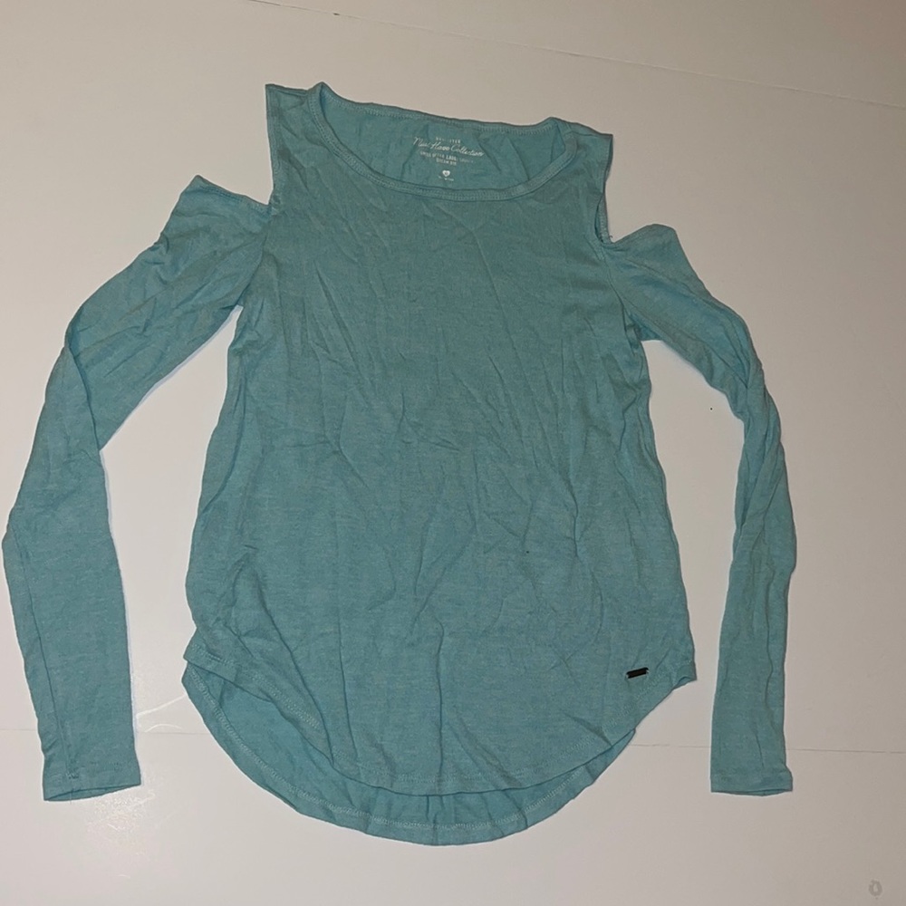 Mint off shoulder sweater sz XS